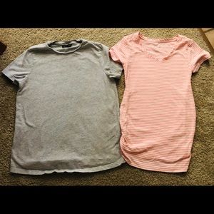 Two Maternity T-Shirts - Size XS & Size 4